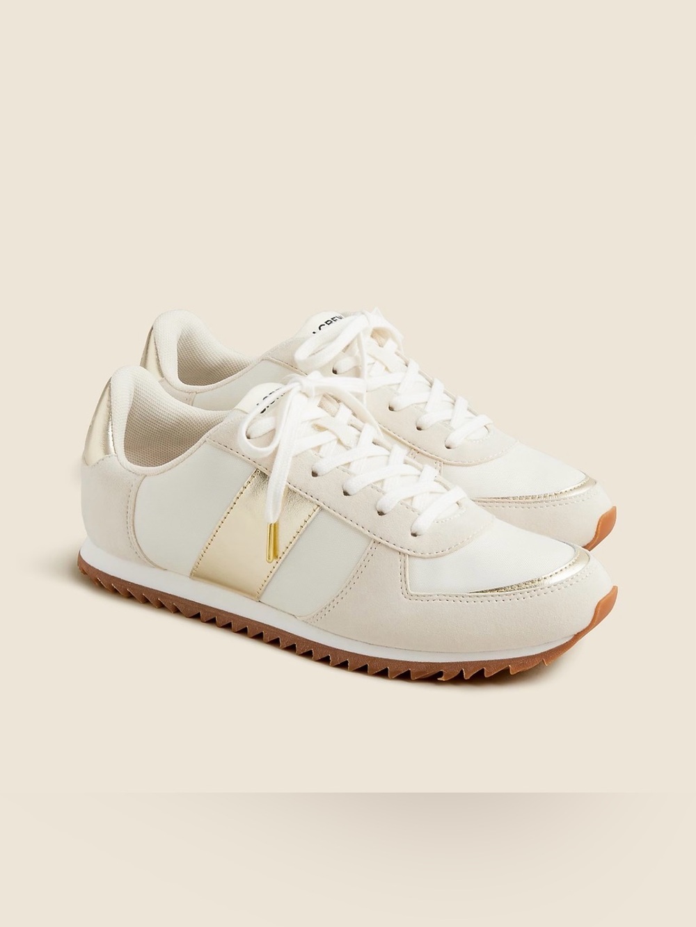 J.Crew Trainers in Metallic Colorblock Low Sneakers